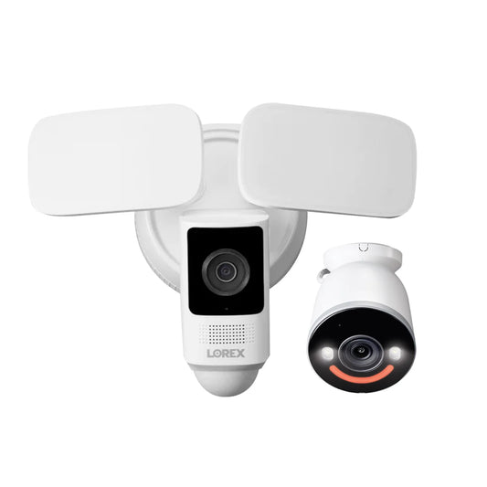 Lorex 2K Floodlight Wi-Fi Camera with 4K Spotlight Security Camera