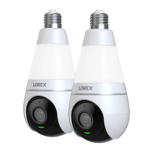 Lorex 2K Wi-Fi Smart Security Camera Lightbulb, 2-pack