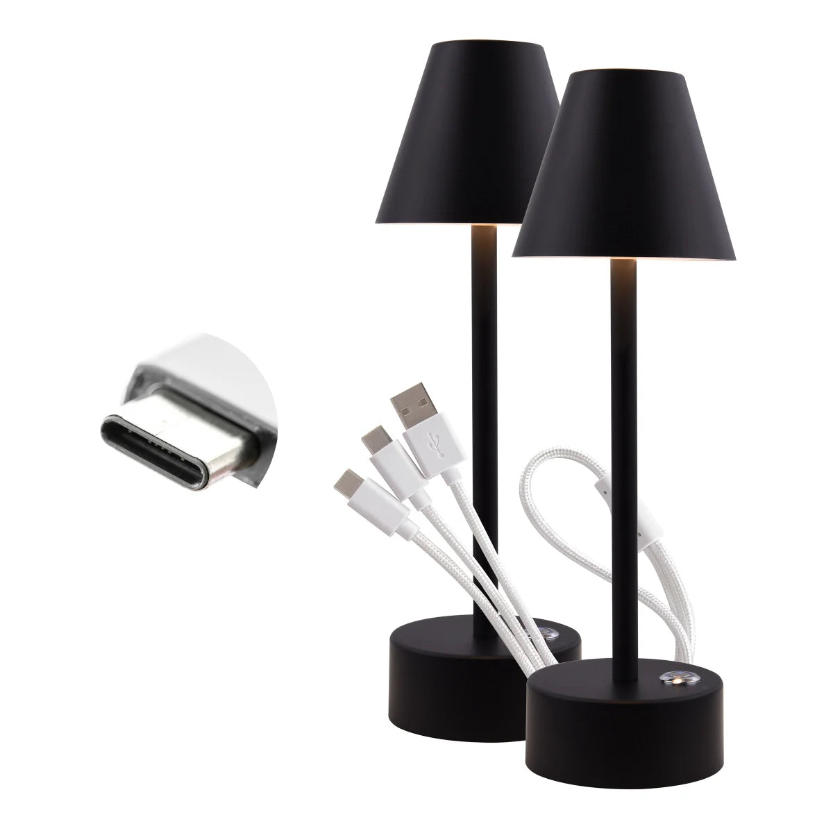 Luminus LED Rechargeable Ambiance Table Lamp, 4-pack