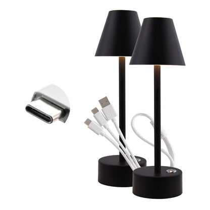 Luminus LED Rechargeable Ambiance Table Lamp, 4-pack