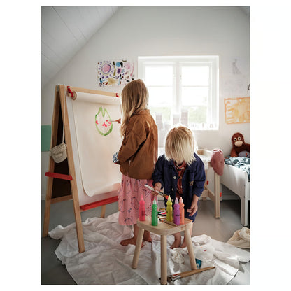 IKEA Kids Double-Sided Wooden Easel with Chalkboard & Whiteboard