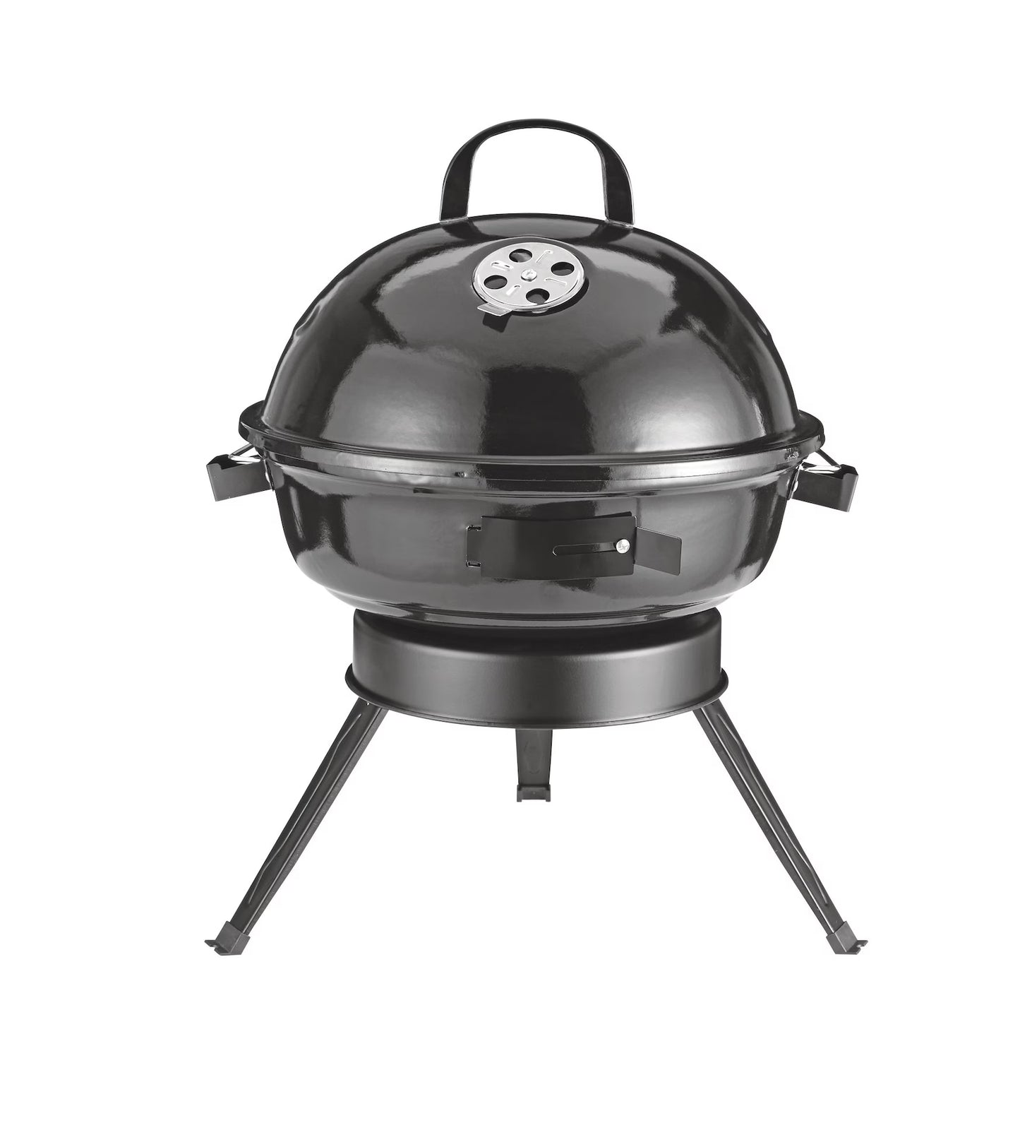 MASTER Chef Portable Charcoal Kettle BBQ Grill with Folding Legs