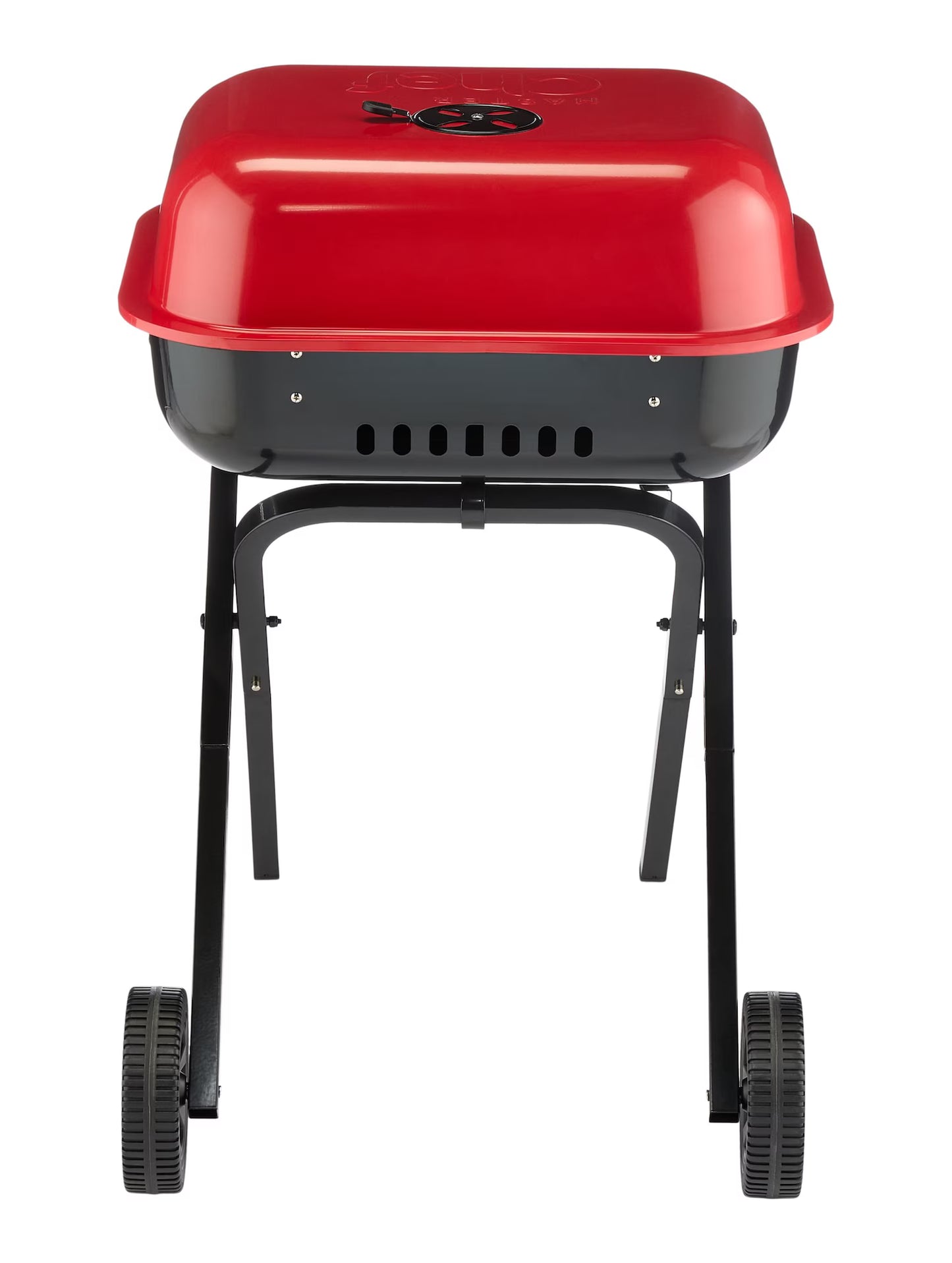 MASTER Chef Portable Americana Walk-A-Bout Charcoal BBQ Grill with Folding Legs