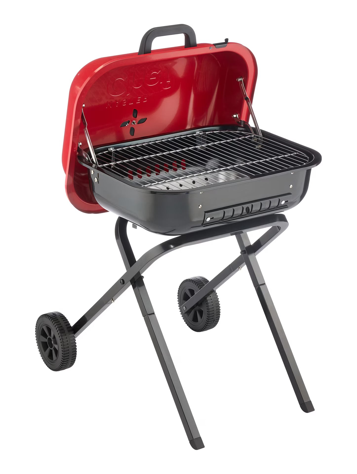 MASTER Chef Portable Americana Walk-A-Bout Charcoal BBQ Grill with Folding Legs