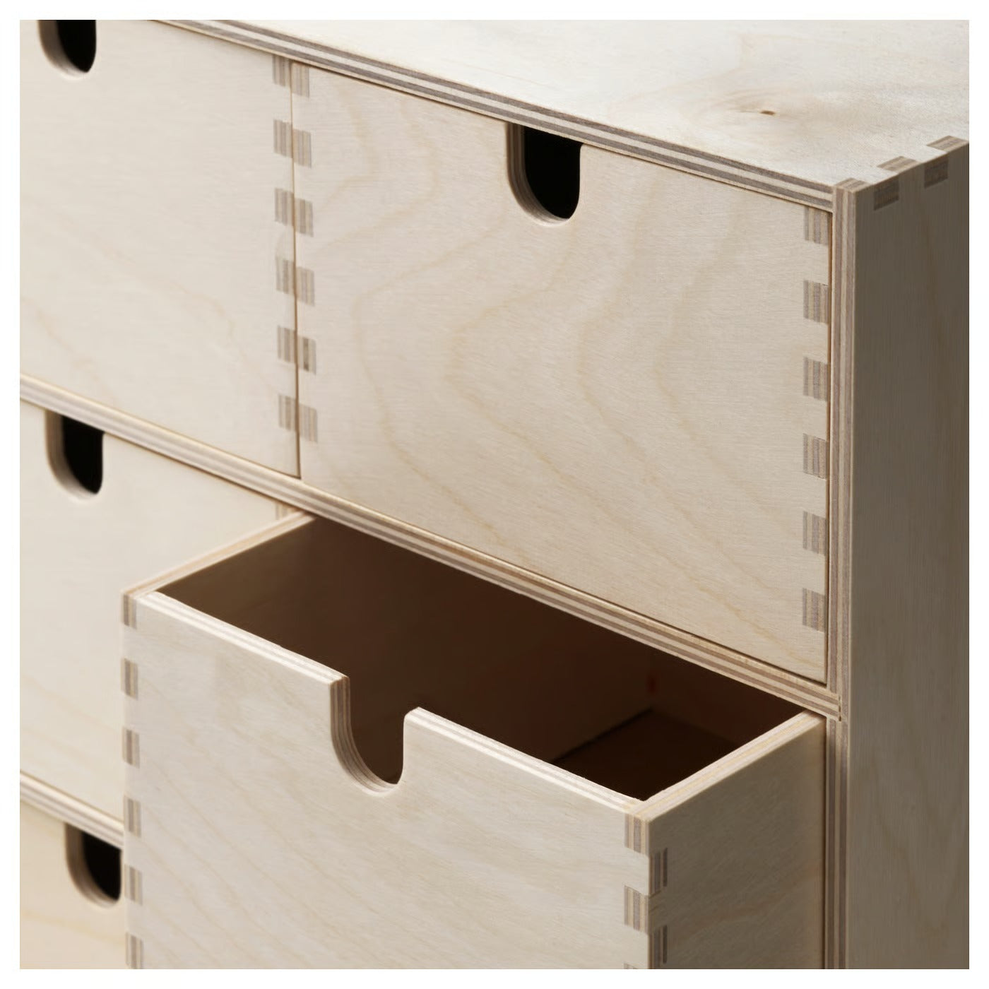 IKEA MOPPE Mini chest of drawers, birch plywood, 31x18x32 cm (12 ¼x7x12 5/8 ")