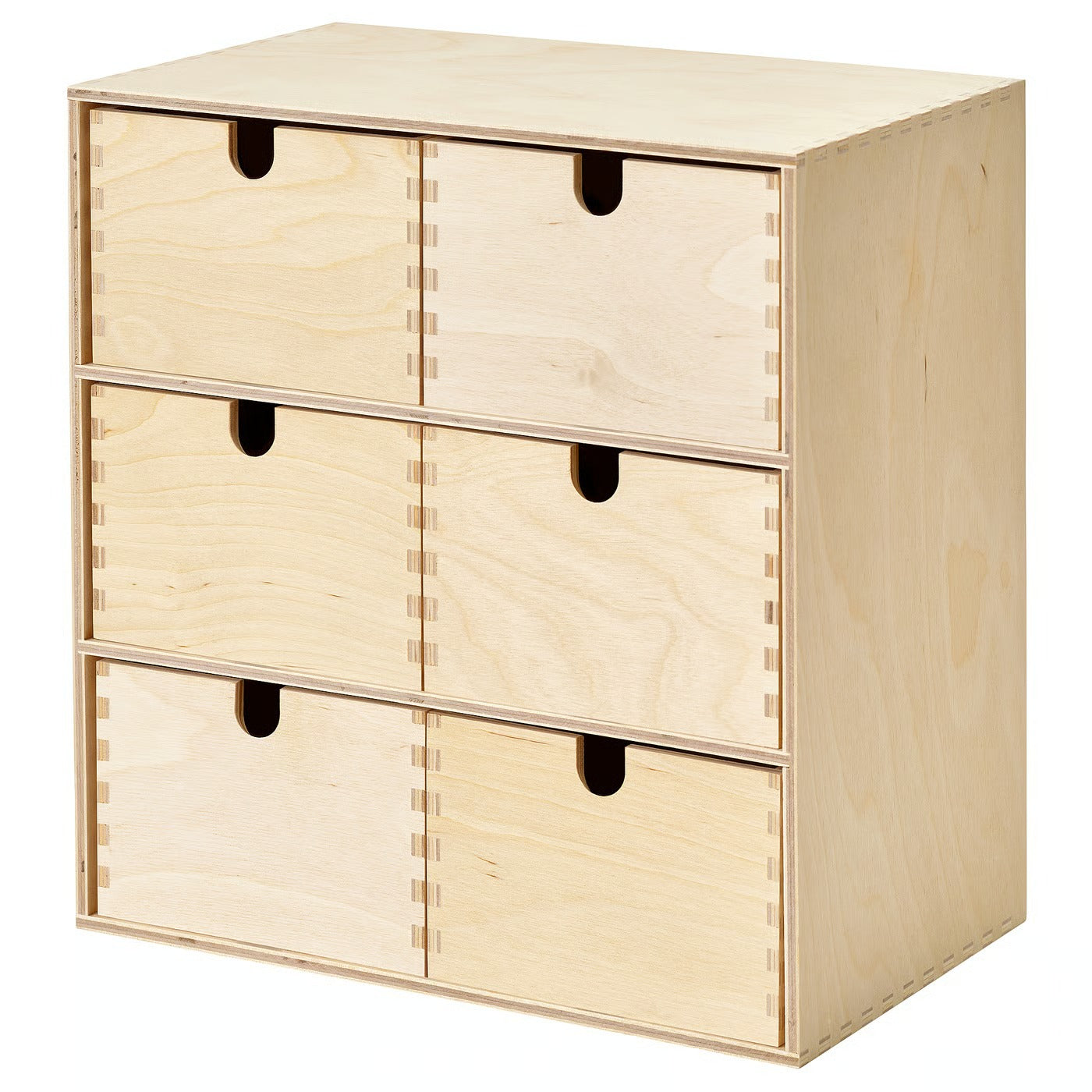 IKEA MOPPE Mini chest of drawers, birch plywood, 31x18x32 cm (12 ¼x7x12 5/8 ")