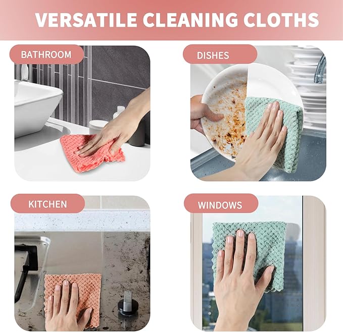 Microfiber Cleaning Cloths-Pack of 120