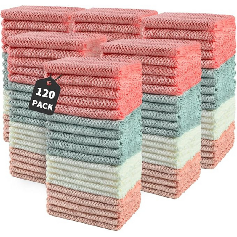 Microfiber Cleaning Cloths-Pack of 120