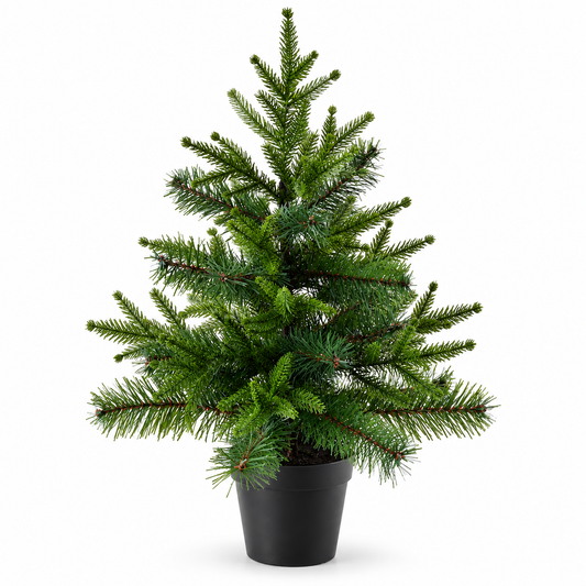 IKEA VINTERFINT Artificial Potted Christmas Tree, 55 cm (21¾ Inch), Green Mini Faux Evergreen Plant with 12 cm Pot, Indoor Outdoor Holiday Decoration for Living Room, Entryway & Christmas Décor