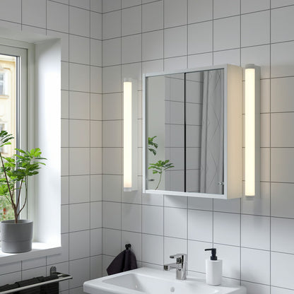 IKEA NYSJÖN Mirror cabinet, white, 50x60 cm (19 5/8x23 5/8 ")