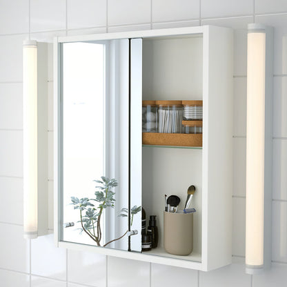IKEA NYSJÖN Mirror cabinet, white, 50x60 cm (19 5/8x23 5/8 ")