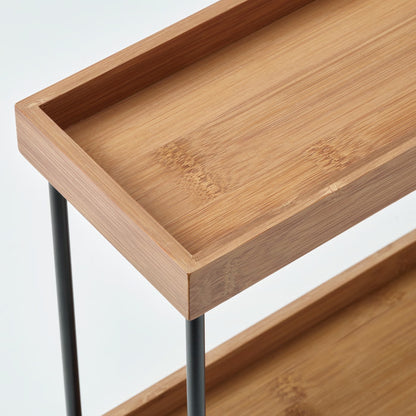IKEA NÅLBLECKA Kitchen countertop organizer, metal/bamboo, 38x13x28 cm (15x5 1/8x11 ")