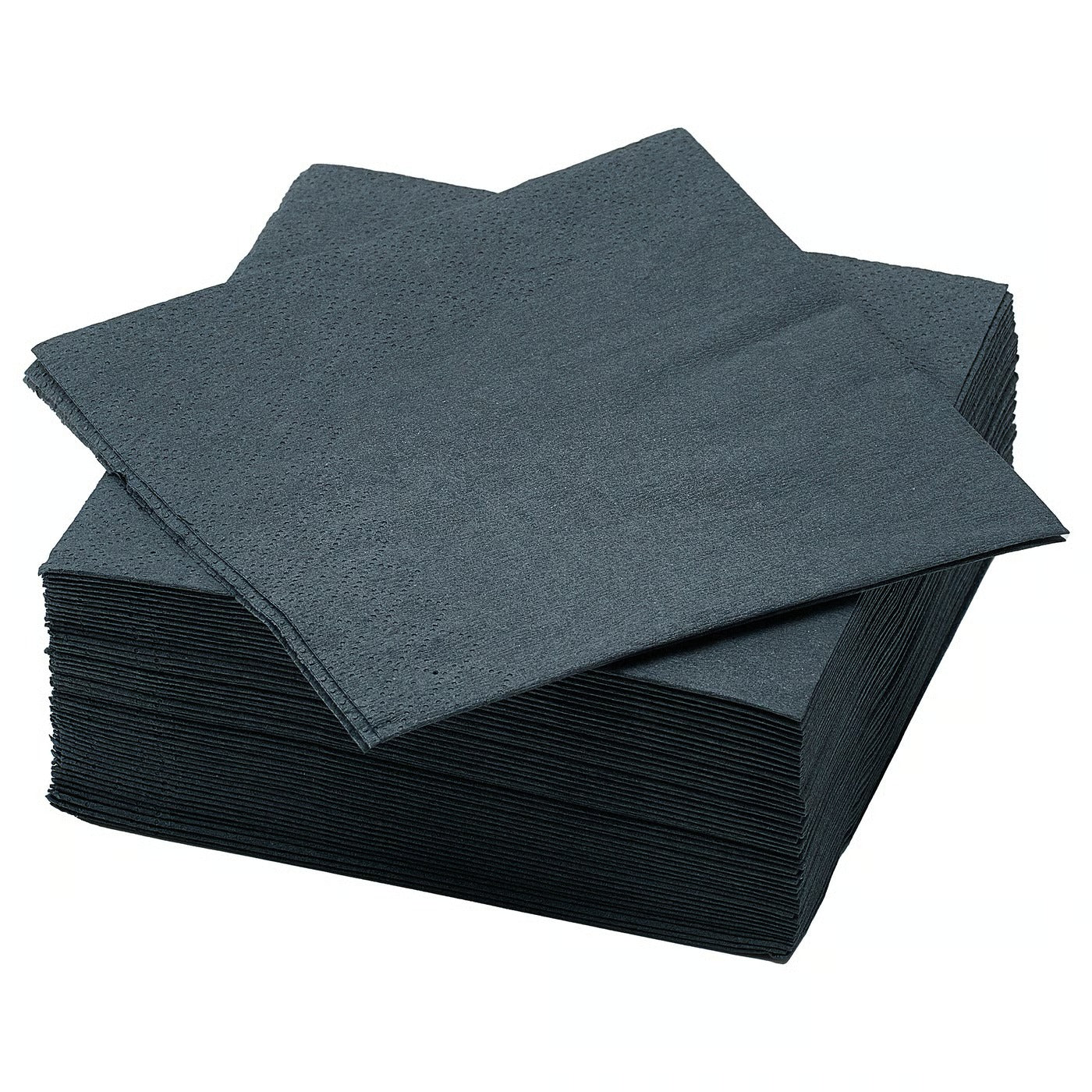 (100 PACK) IKEA Paper Napkins – 24 × 24 cm - Dark Gray