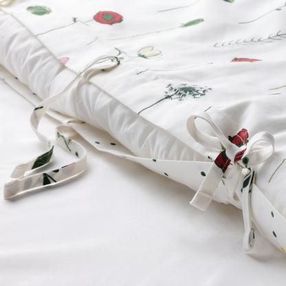 IKEA NATTSLÄNDA Duvet cover and pillowcase, floral pattern multicolor, Twin