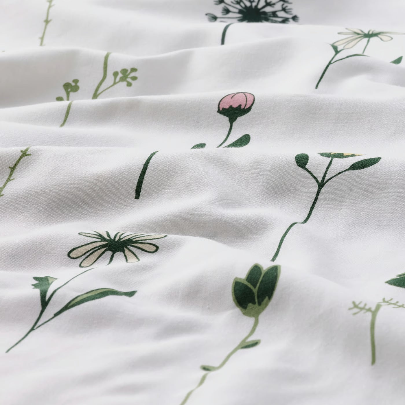 IKEA NATTSLÄNDA Duvet cover and pillowcase, floral pattern multicolor, Twin