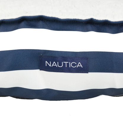 Nautica Twill and Sherpa Cushion Pet Bed