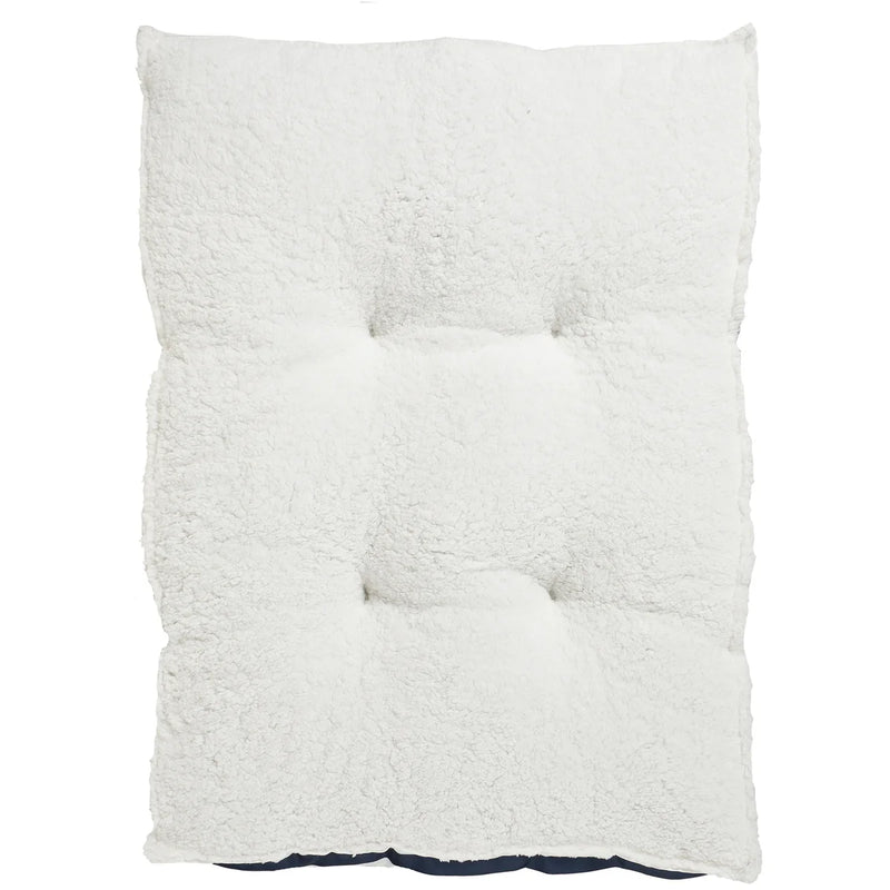 Nautica Twill and Sherpa Cushion Pet Bed