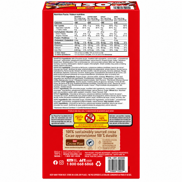 Nestlé Assorted Mini Chocolate Bars &amp; Candies, 1.3 kg, KitKat, Smarties, Aero &amp; Coffee Crisp, Individually Wrapped Halloween Candy Variety Pack
