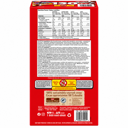 Nestlé Assorted Mini Chocolate Bars &amp; Candies, 1.3 kg, KitKat, Smarties, Aero &amp; Coffee Crisp, Individually Wrapped Halloween Candy Variety Pack
