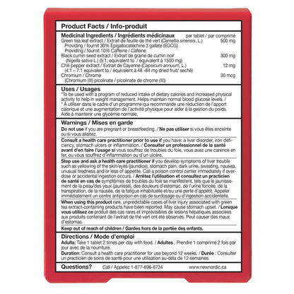 New Nordic Chili Burn Max, 60 Tablets, 2-pack