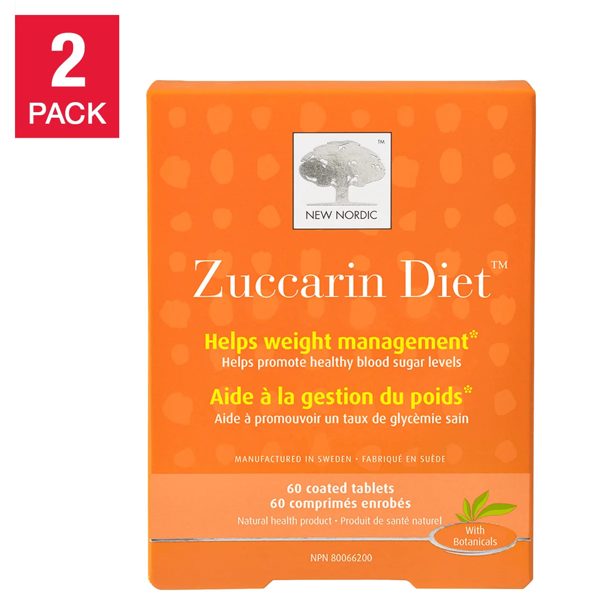 New Nordic Zuccarin Diet, 60 Tablets, 2-Pack