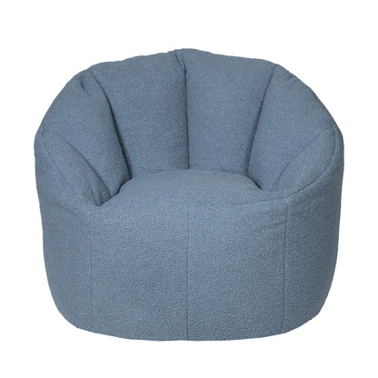 Norka Living Rod Sherpa Bean Bag Chair | Blue