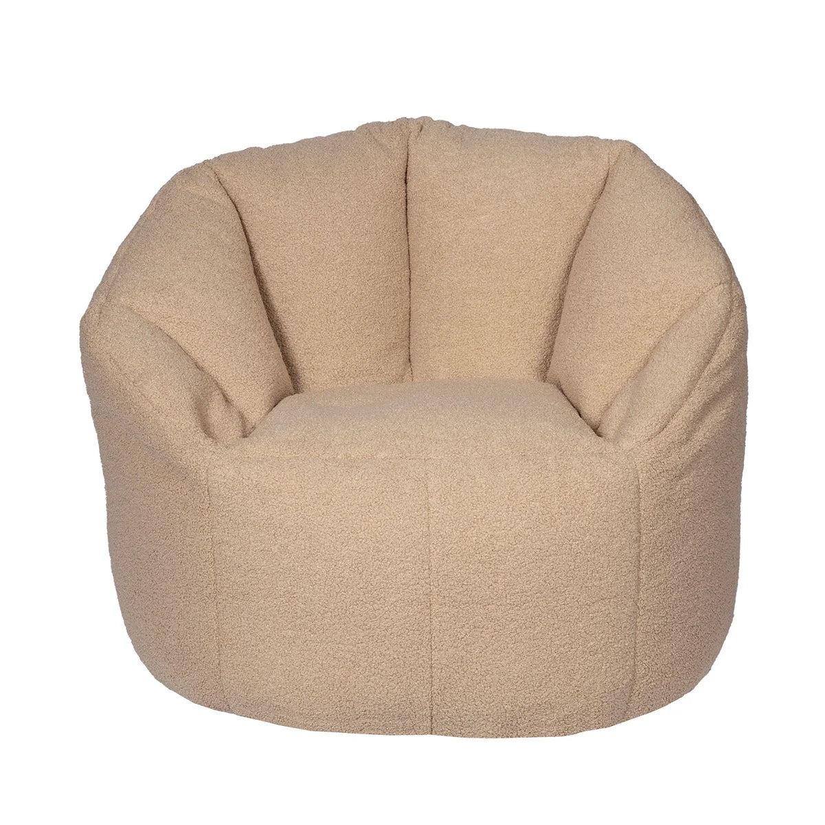 Norka Living Rod Sherpa Bean Bag Chair | Tan