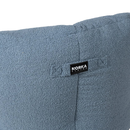 Norka Living Rod Sherpa Bean Bag Chair | Blue