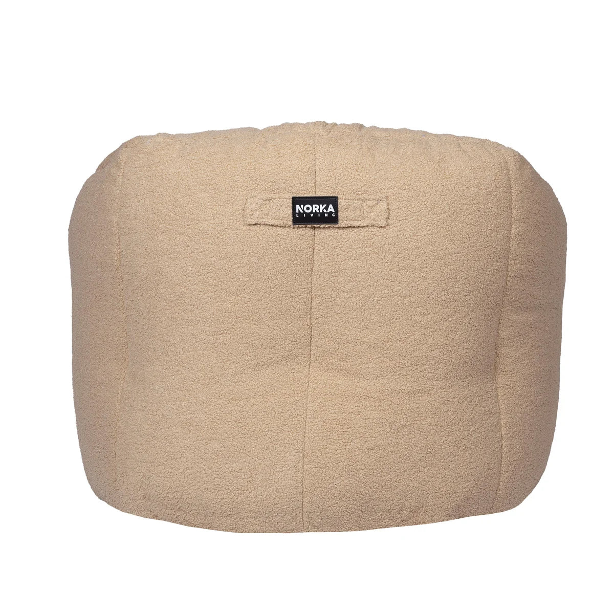 Norka Living Rod Sherpa Bean Bag Chair | Tan