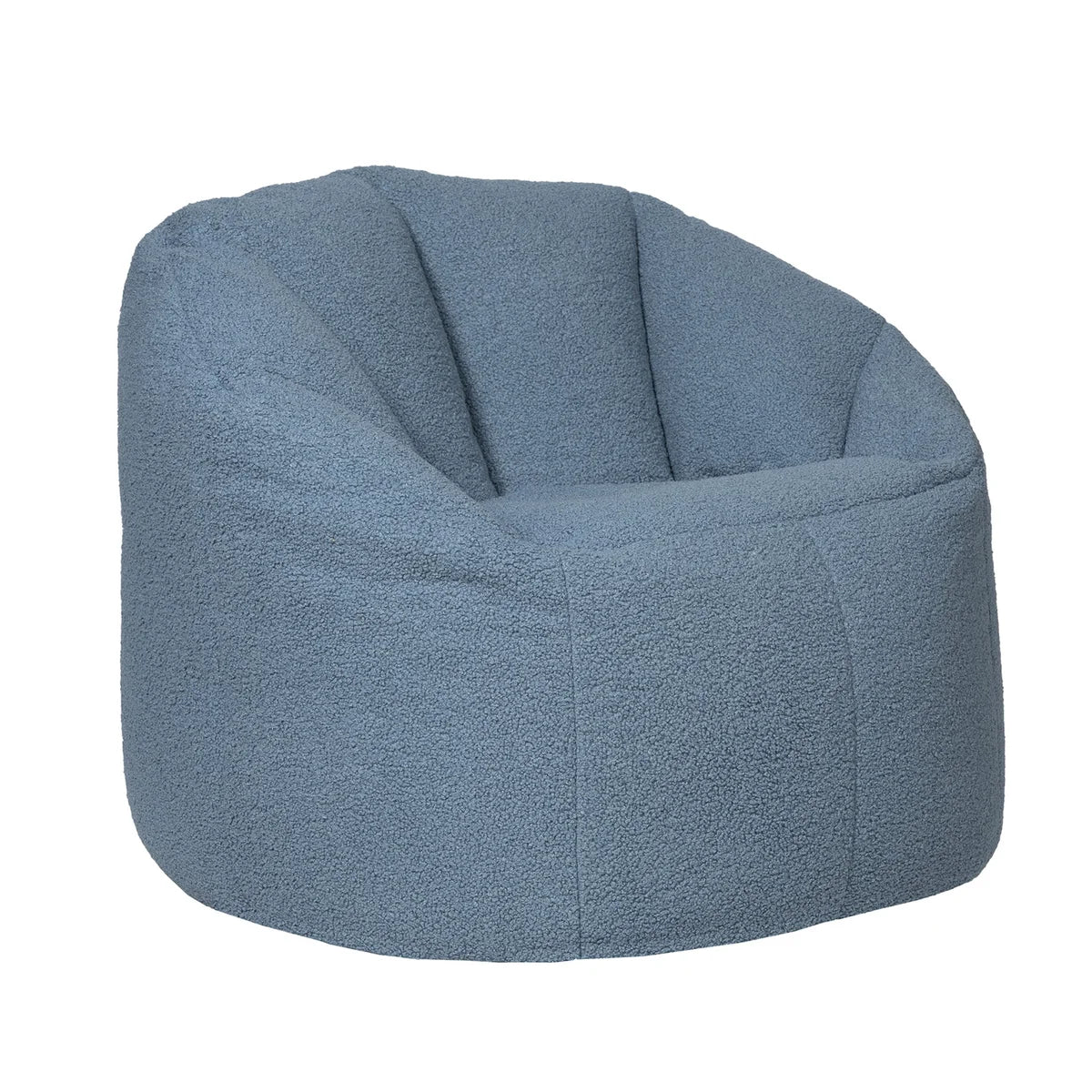 Norka Living Rod Sherpa Bean Bag Chair | Blue