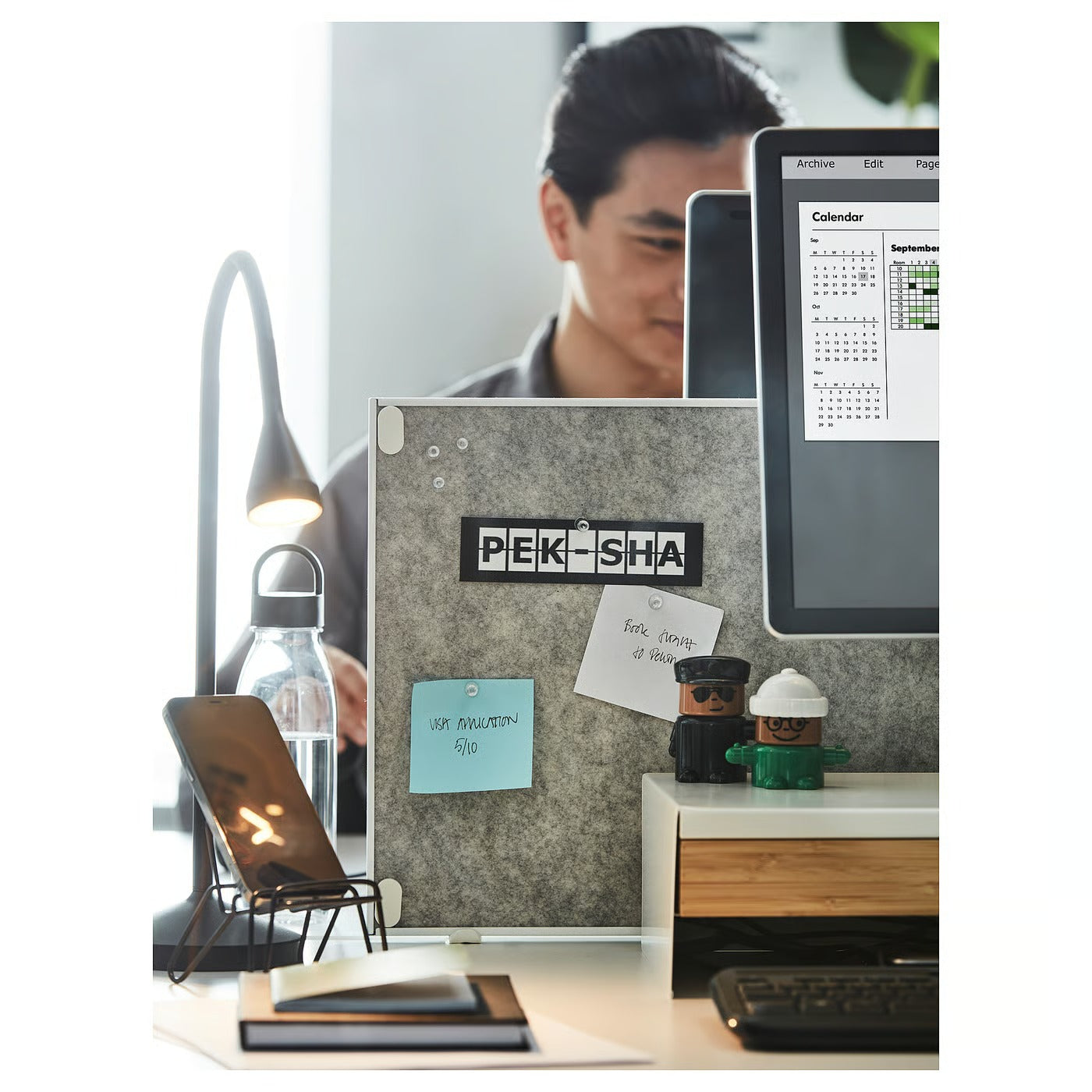 IKEA TROTTEN Noticeboard, white, 76x33 cm (30x13 ")