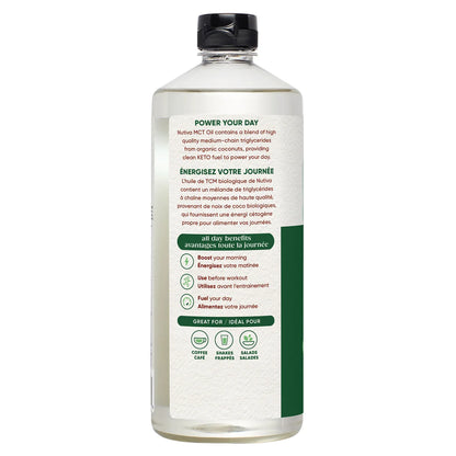 Nutiva Certified Organic MCT Oil, 1.18L