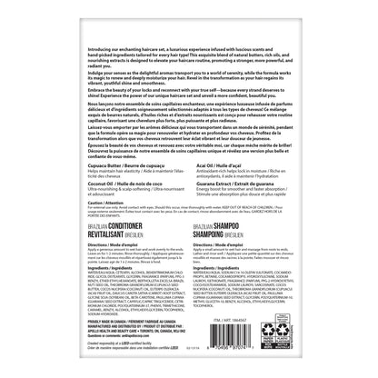 Nutrius Brazilian Shampoo and Conditioner, 2 x 1 L