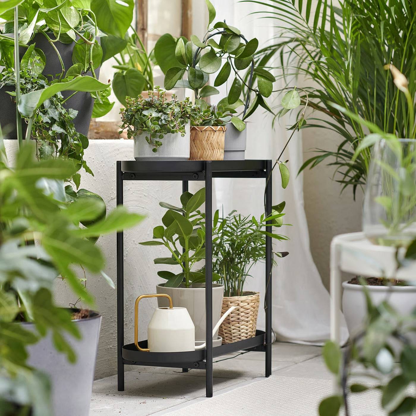 IKEA OLIVBLAD Plant stand, indoor/outdoor, 56 cm (22 ") - Black