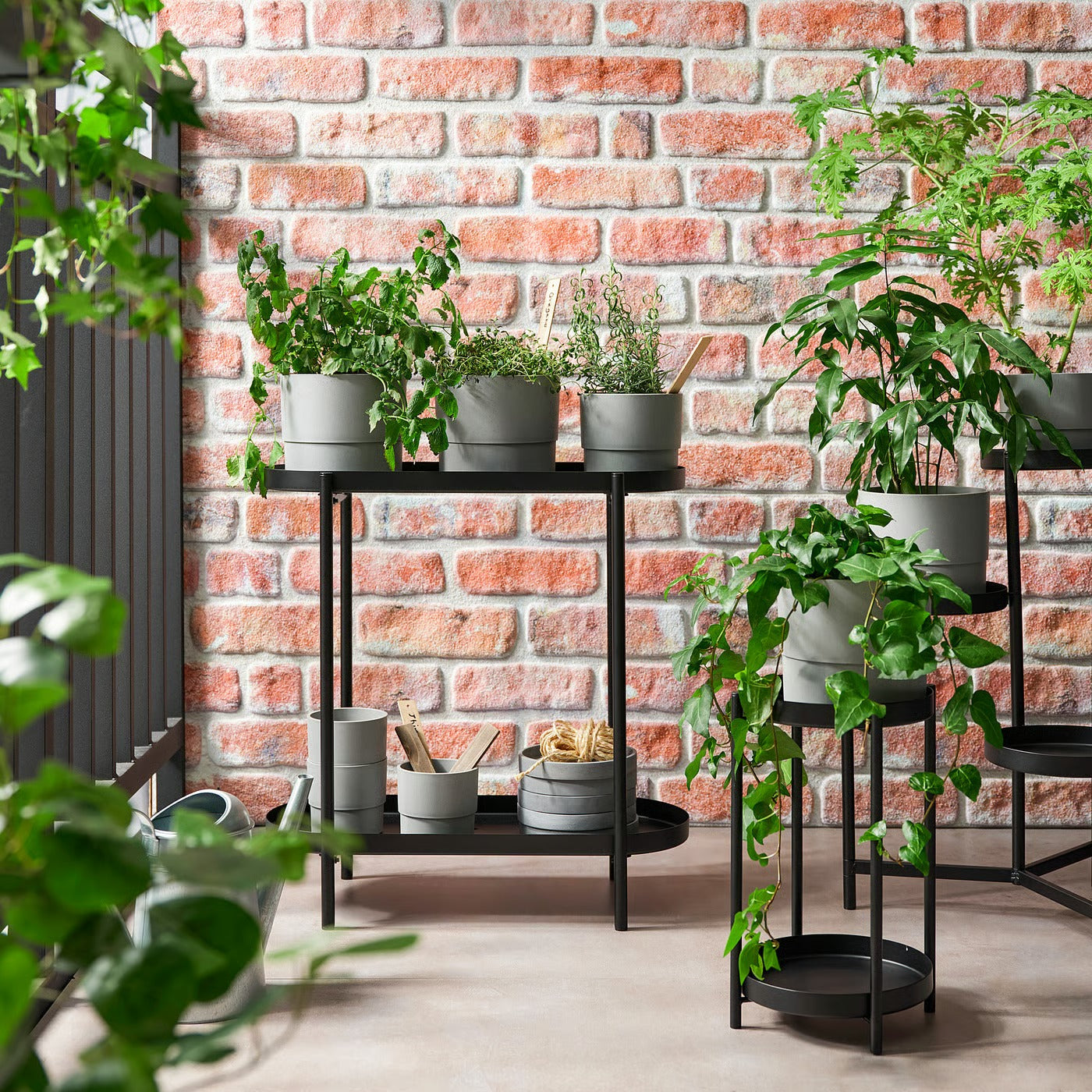 IKEA OLIVBLAD Plant stand, indoor/outdoor, 56 cm (22 ") - Black