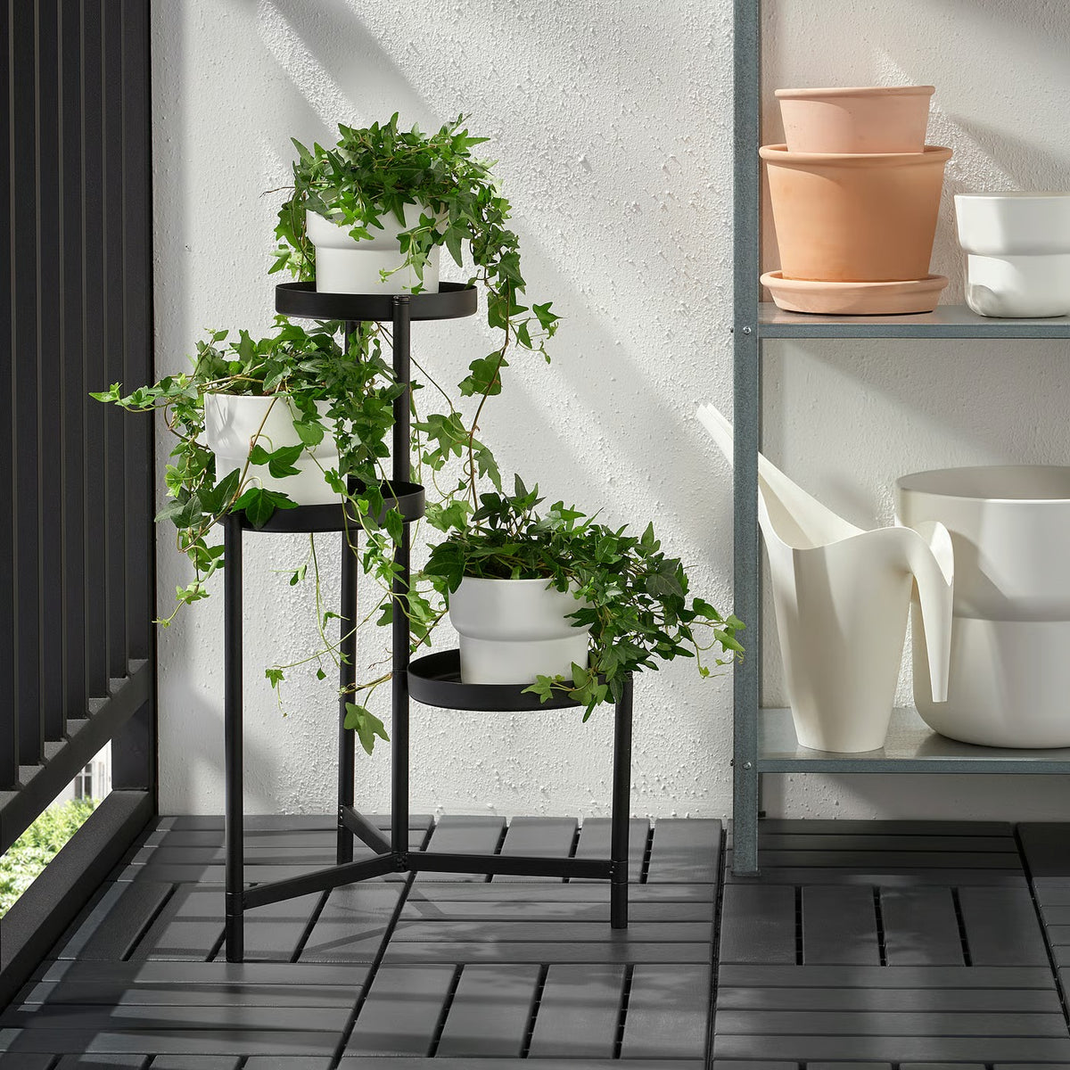IKEA OLIVBLAD Plant stand, indoor/outdoor black, 58 cm (22 ¾ ")