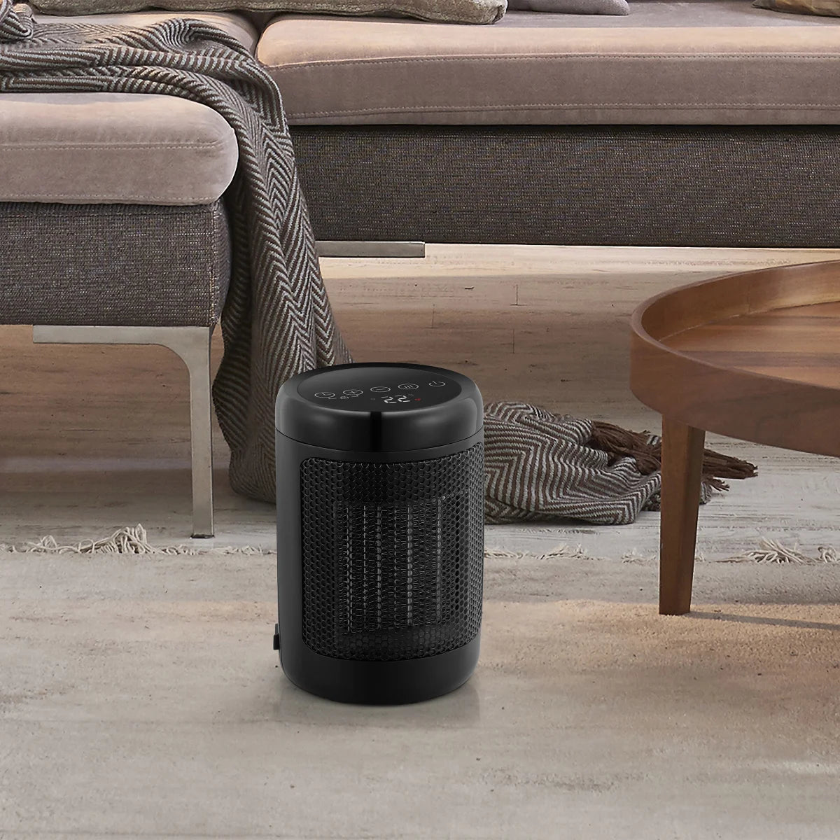 2-Pack OmniHeat Digital Ceramic Personal Heaters