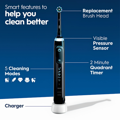 Oral-B Genius X Limited Electric Toothbrush with AI – Midnight Black
