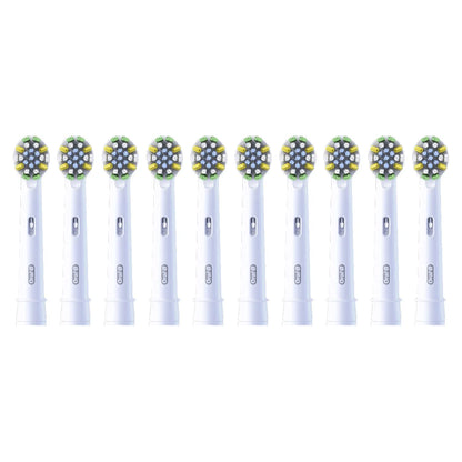 Oral B FlossAction Electric Toothbrush Replacement Brush Head Refills, 10-pack