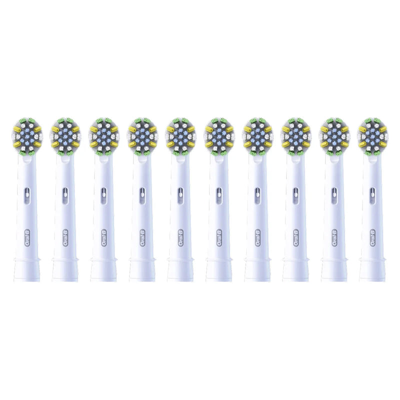 Oral B FlossAction Electric Toothbrush Replacement Brush Head Refills, 10-pack