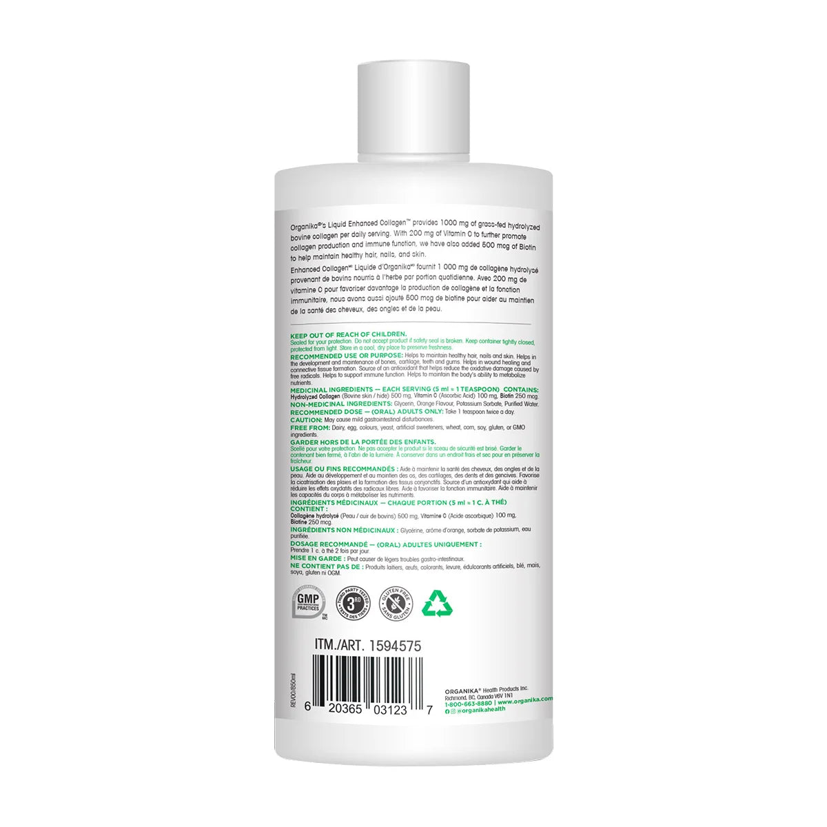 Organika Liquid Collagen 850ML