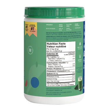 Organika Organic Spirulina Powder, 3 Bottles of 300 g