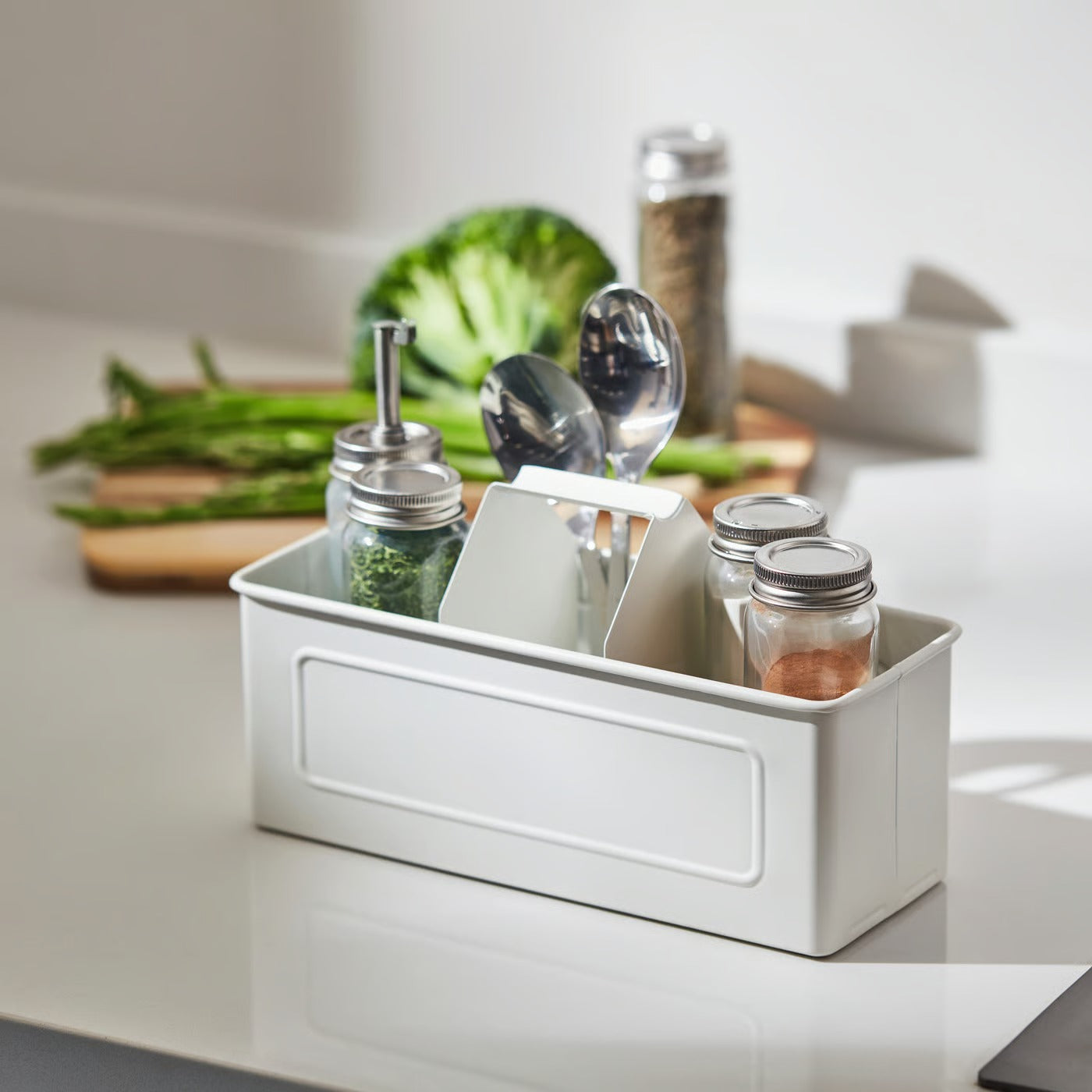 IKEA VÄLVÅRDAD Organizer, white, 22.5x9x12.5 cm (8 7/8x3 ½x5 ")