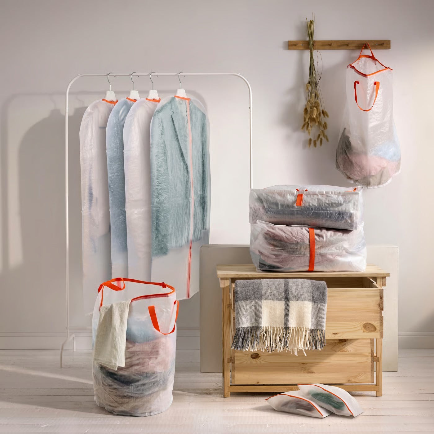 (2 PACK) IKEA PÄRKLA Storage case, 55x49x30 cm (21 ¾x19 ¼x11 ¾ ")