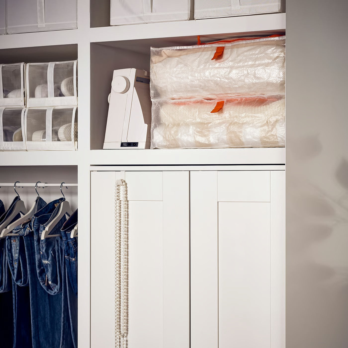 (4 PACK) IKEA PÄRKLA Storage case, 55x49x19 cm (21 ¾x19 ¼x7 ½ ")