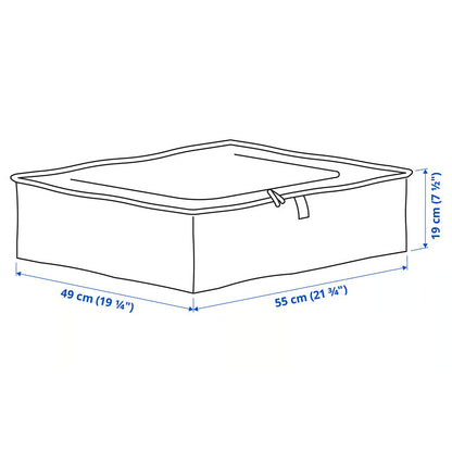 (4 PACK) IKEA PÄRKLA Storage case, 55x49x19 cm (21 ¾x19 ¼x7 ½ ")