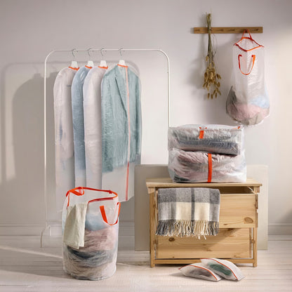 (4 PACK) IKEA PÄRKLA Storage case, 55x49x19 cm (21 ¾x19 ¼x7 ½ ")