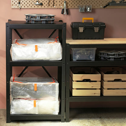 (4 PACK) IKEA PÄRKLA Storage case, 55x49x19 cm (21 ¾x19 ¼x7 ½ ")