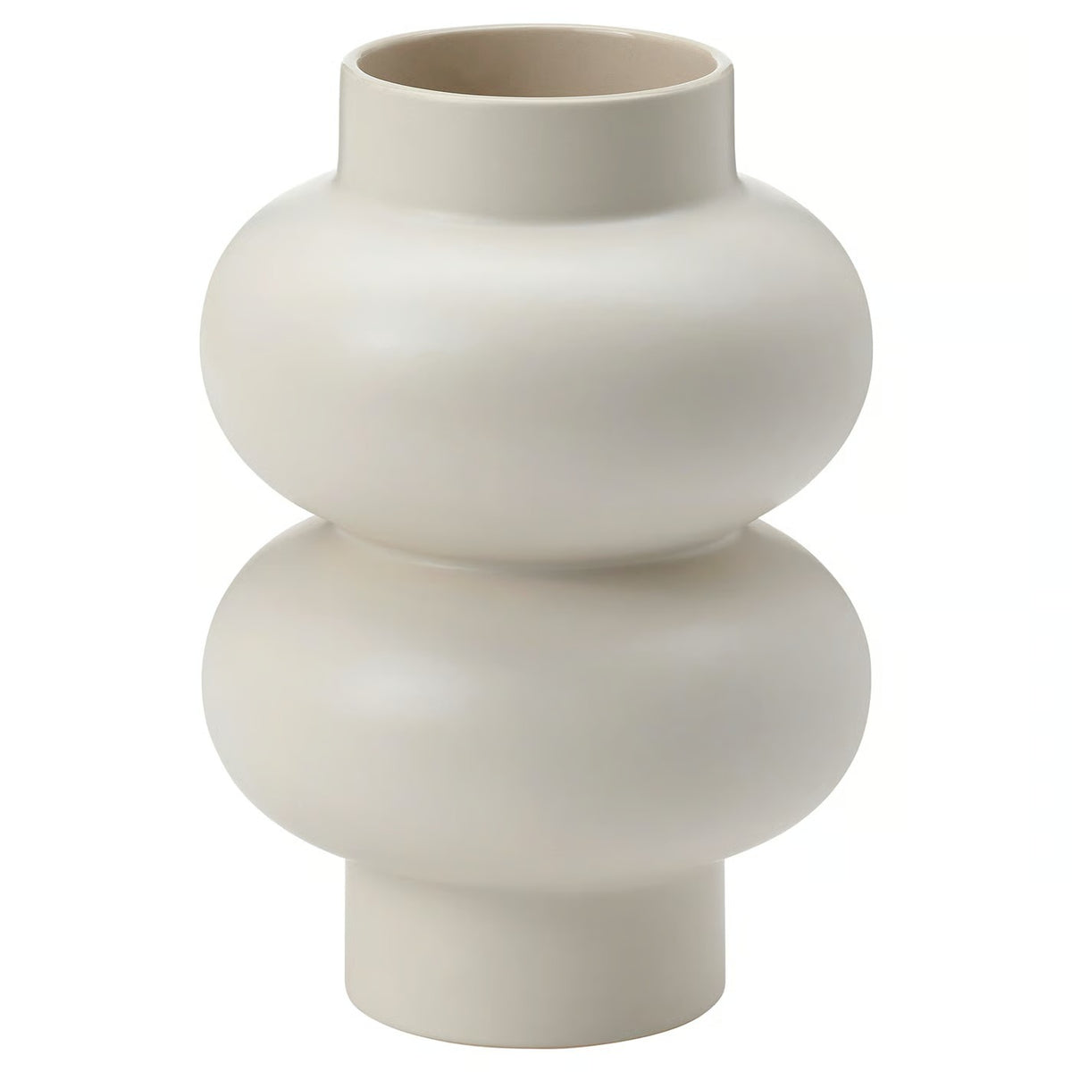 IKEA PÄRLHÄGG Vase, beige, 22 cm (8 ¾ ")