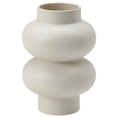 IKEA PÄRLHÄGG Vase, beige, 22 cm (8 ¾ ")